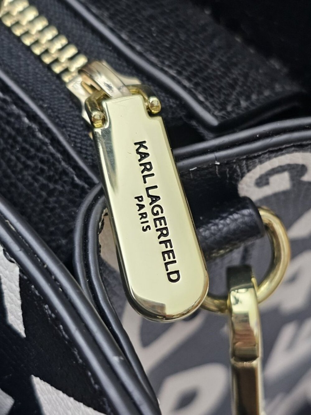 KARL LAGERFELD Maybelle crossbody top handle satchel Bag Multicolored Font Used - Picture 15 of 16